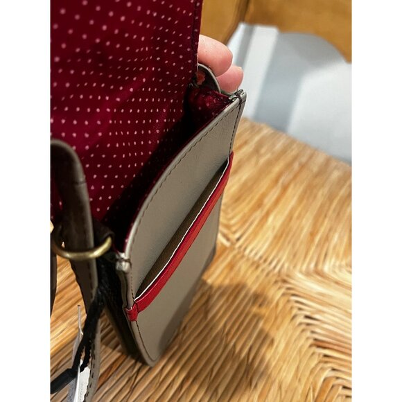 NWT New Soruka Recycled Leather Crossbody Phone Bag · Handmade Woman Small Cell - Picture 12 of 13